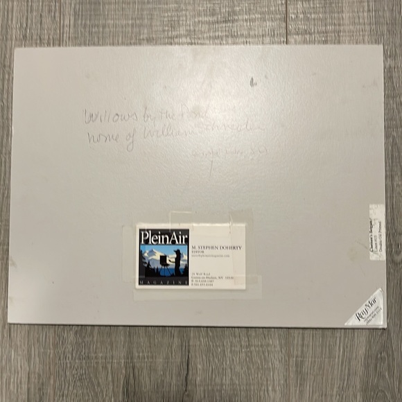 “Willows by the Pond” painting by M. Stephen Doherty. Oil on wood. Beautiful! - Picture 6 of 13